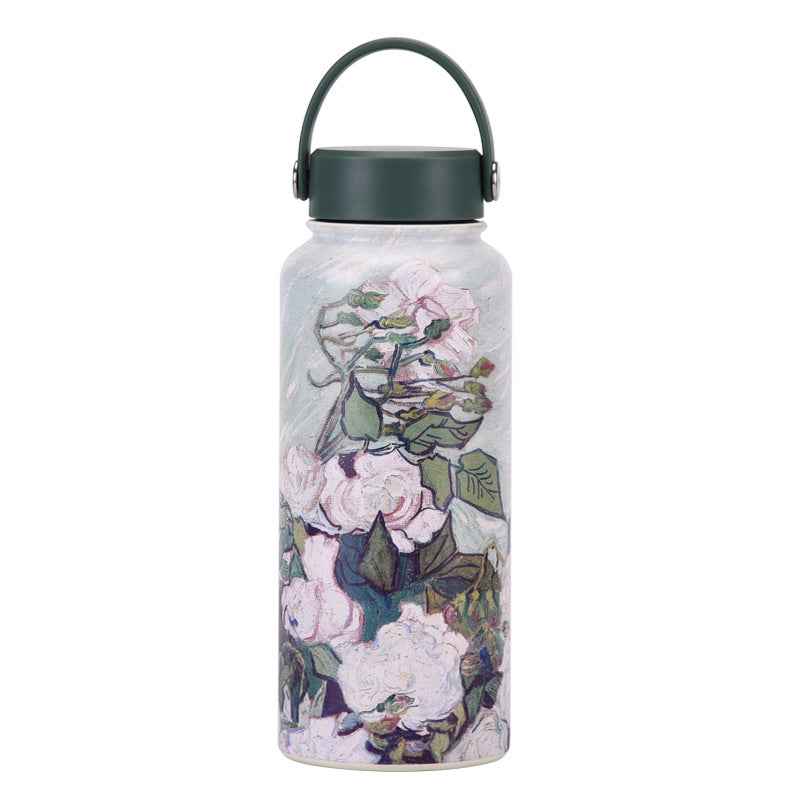 1L Wide-Mouth Insulated Water Bottle — Vacuum Sports Bottle for Women | 100+ Colors
