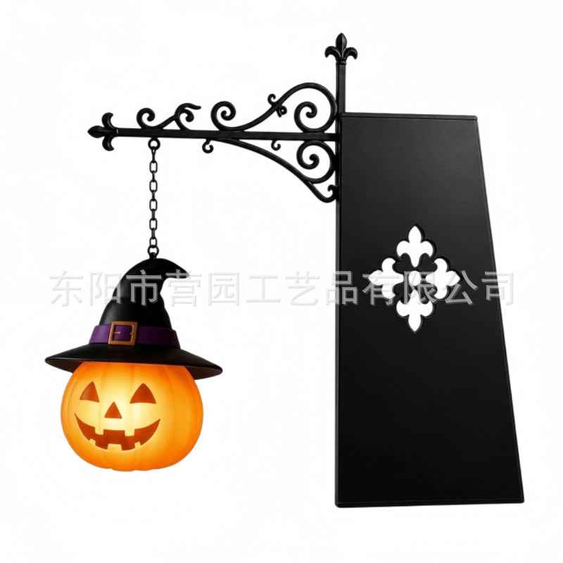 Iron Lantern Bookshelf Light — Vintage Library-Style Wall & Shelf Lamp for Home Decor