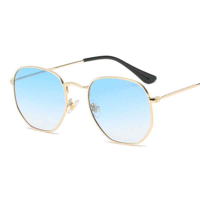 Asymmetrical Metal Sunglasses — Harajuku Literary Style Shades for Men & Women