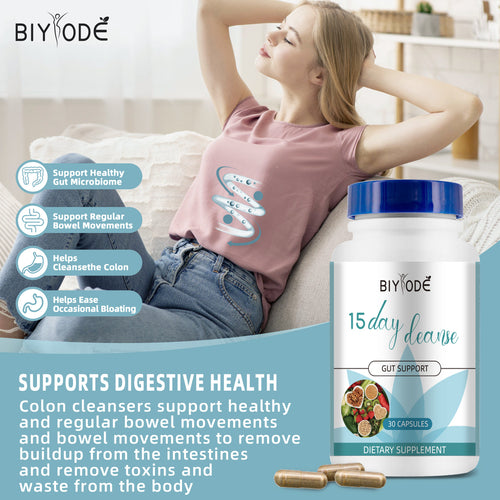 Clean Capsule GMP Factory Cross-border Supplier 15 Day Cleanse Capsules30 Grain Foreign Trade Hot Sale