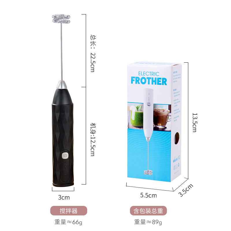 Electric Handheld Milk Frother — Portable Foam Maker for Coffee, Lattes & Matcha