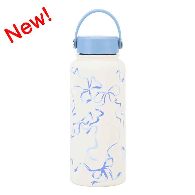 1L Wide-Mouth Insulated Water Bottle — Vacuum Sports Bottle for Women | 100+ Colors