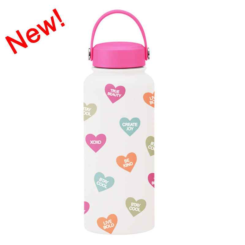 1L Wide-Mouth Insulated Water Bottle — Vacuum Sports Bottle for Women | 100+ Colors