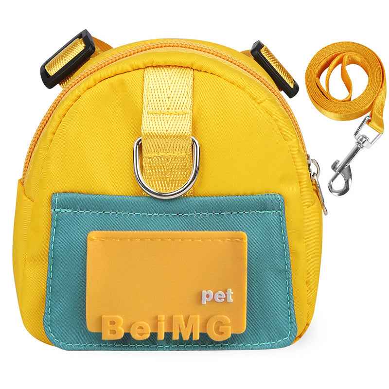 Pet Cartoon Backpack — Cute Mini Schoolbag for Cats & Small Dogs