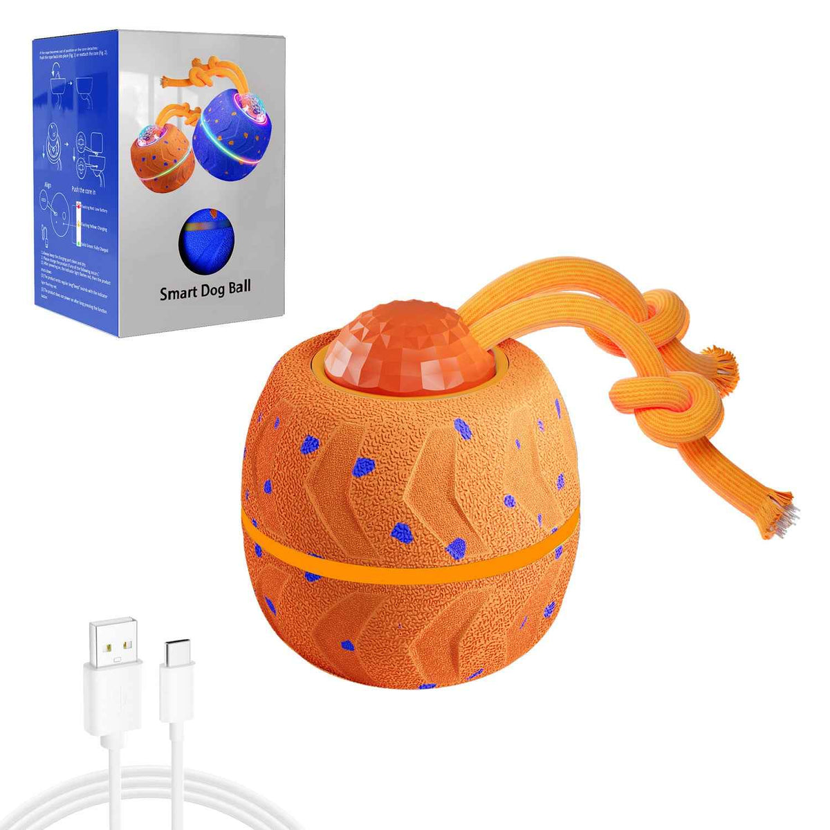 Electric Bouncing Dog Ball — Auto-Moving Interactive Toy | Glow & Standard | 2 Colors