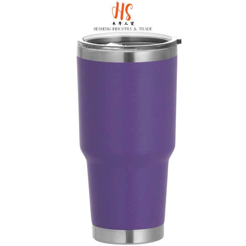30oz Insulated Straw Tumbler — Double-Wall Vacuum 304 Stainless Steel Car Cup | 18 Colors