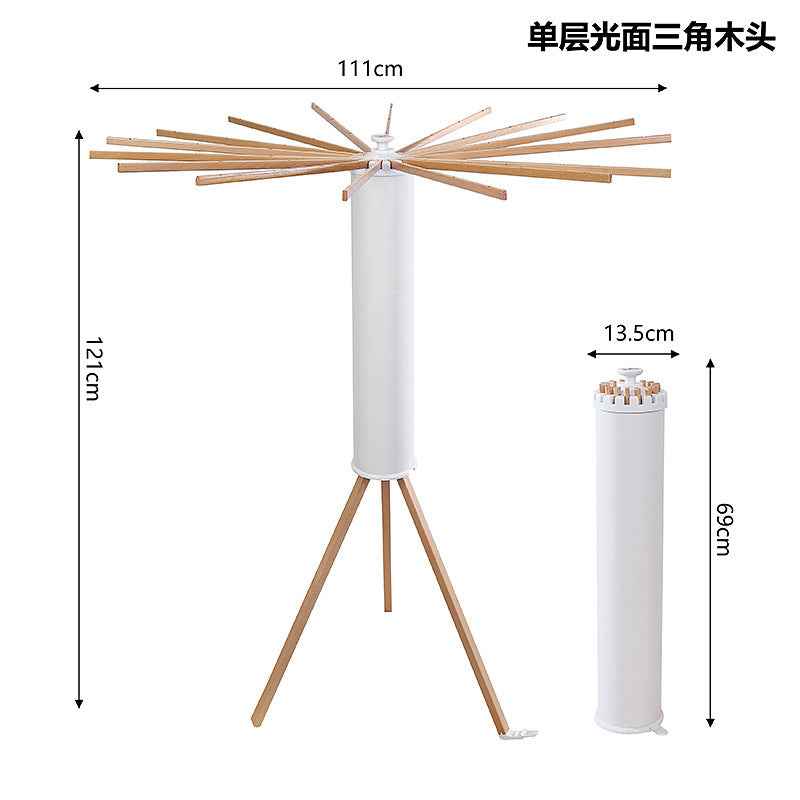 Foldable Octopus Clothes Drying Rack — Telescopic Floor-Standing Rack for Balcony & Outdoor Use