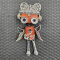 Punk Robot Alloy Pendant — Unisex Necklace & Keychain Charm
