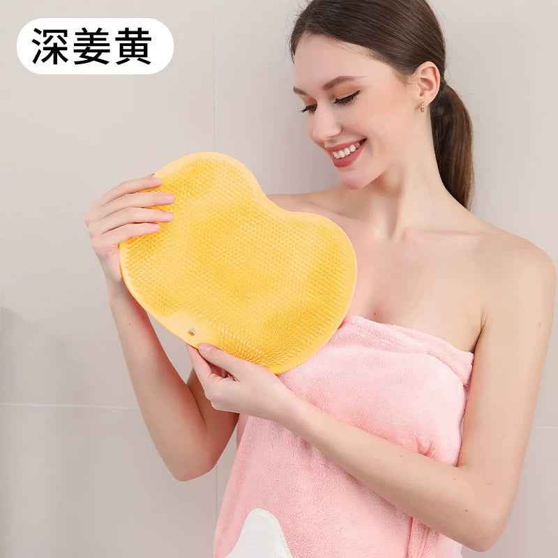 Foot Scrubber & Massage Mat — Non-Slip Suction Cup Foot Washing Mat for Shower & Bathroom