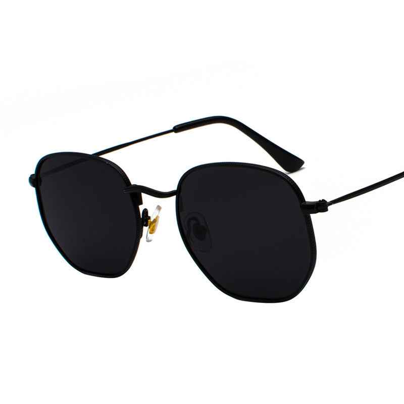 Asymmetrical Metal Sunglasses — Harajuku Literary Style Shades for Men & Women