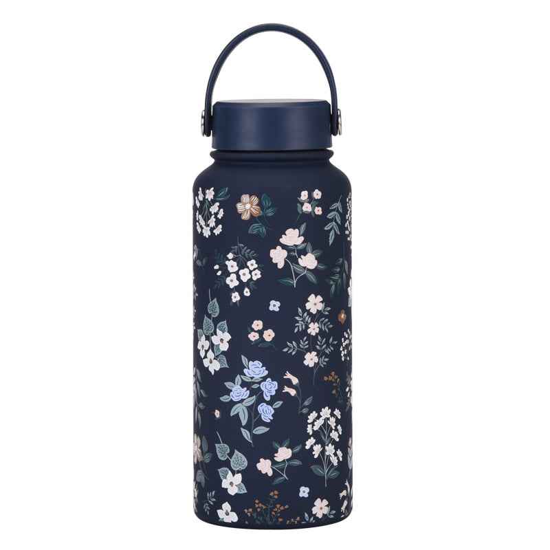 1L Wide-Mouth Insulated Water Bottle — Vacuum Sports Bottle for Women | 100+ Colors