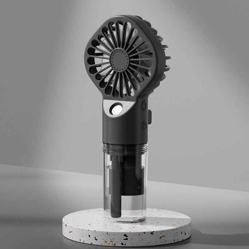 Handheld Mist Spray Fan — USB Rechargeable Portable Mini Fan for Outdoor & On-the-Go Cooling