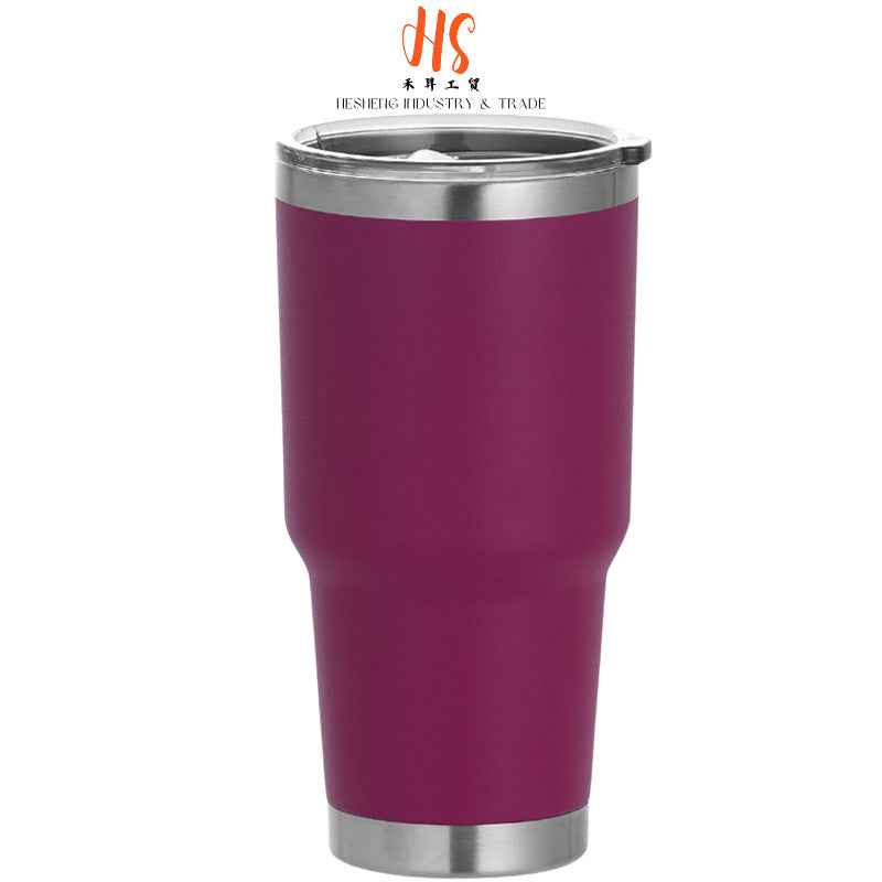 30oz Insulated Straw Tumbler — Double-Wall Vacuum 304 Stainless Steel Car Cup | 18 Colors