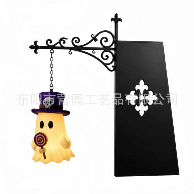 Iron Lantern Bookshelf Light — Vintage Library-Style Wall & Shelf Lamp for Home Decor