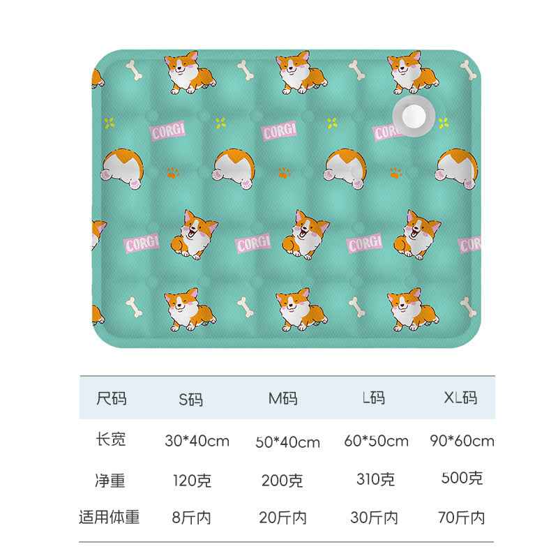 PVC Pet Cooling Pad — Waterproof Scratch-Resistant Summer Ice Mat for Cats & Dogs