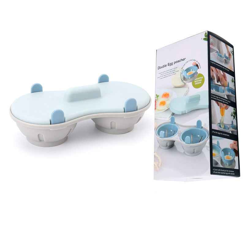 Microwave Egg Steamer & Boiler — Manual Household Egg Cooker for Quick, Easy Eggs