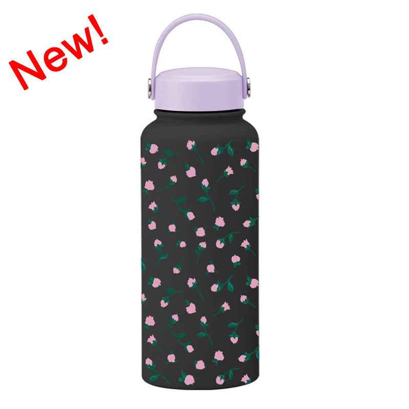 1L Wide-Mouth Insulated Water Bottle — Vacuum Sports Bottle for Women | 100+ Colors