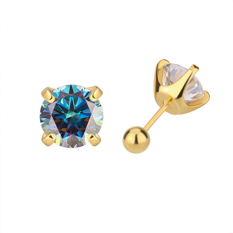 925 Sterling Silver Earrings moissanite-style crystal