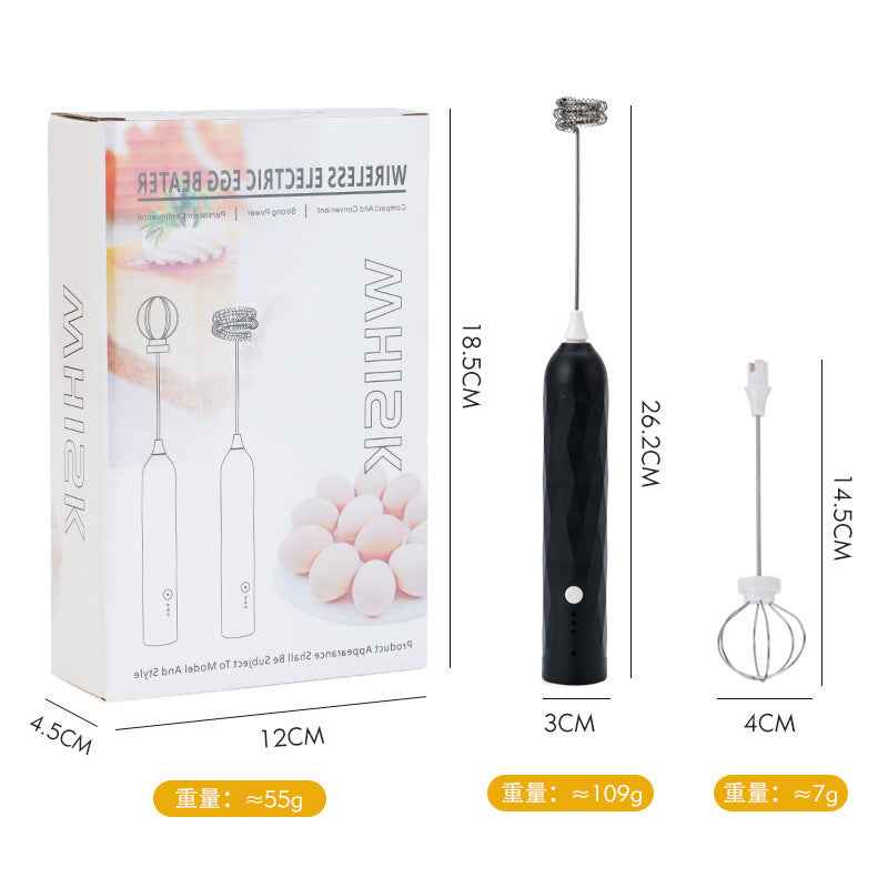 Electric Handheld Milk Frother — Portable Foam Maker for Coffee, Lattes & Matcha