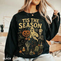 Vintage Halloween Pumpkin Ghost Sweatshirt — Y2K Aesthetic Fleece Pullover for Men