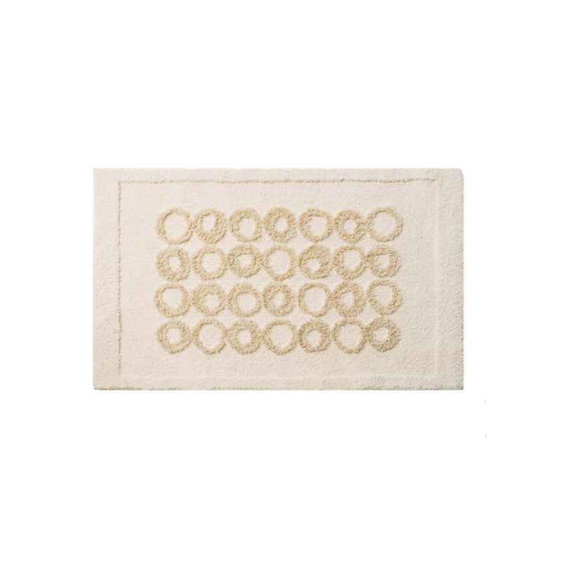 French-Style Flocked Bedroom Rug — Thickened Soft Carpet for Bedside & Living Room