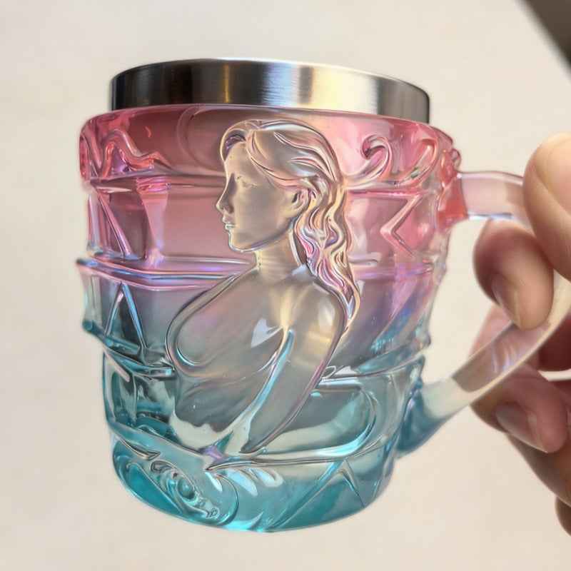 Book-Shaped Glass Mug — Creative Colored Coffee & Tea Cup