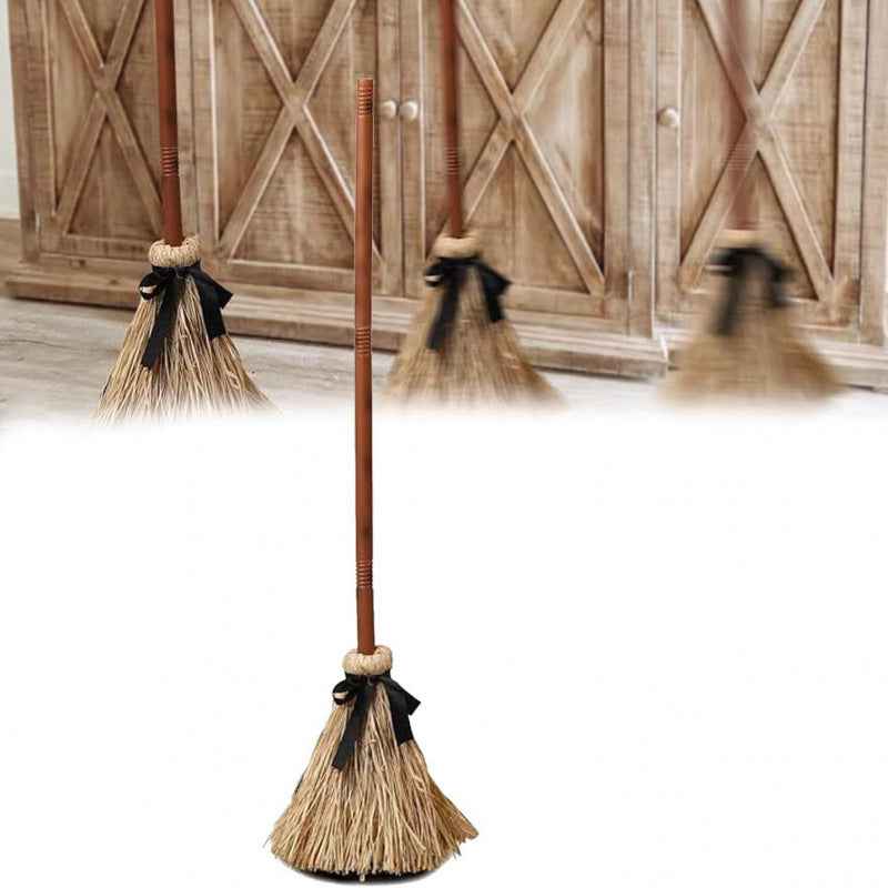 Floating Witch's Broom — Haunted Dancing Broom Halloween Decoration