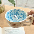 Swimming Seal Ceramic Mug — Cute Cartoon Coffee & Breakfast Cup