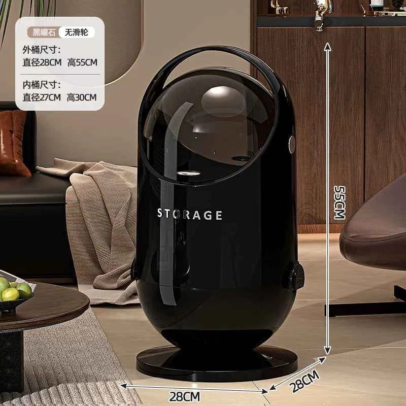 Luxury Large Trash Can with Lid — 20L+ Bedroom & Living Room Waste Bin | 3 Colors