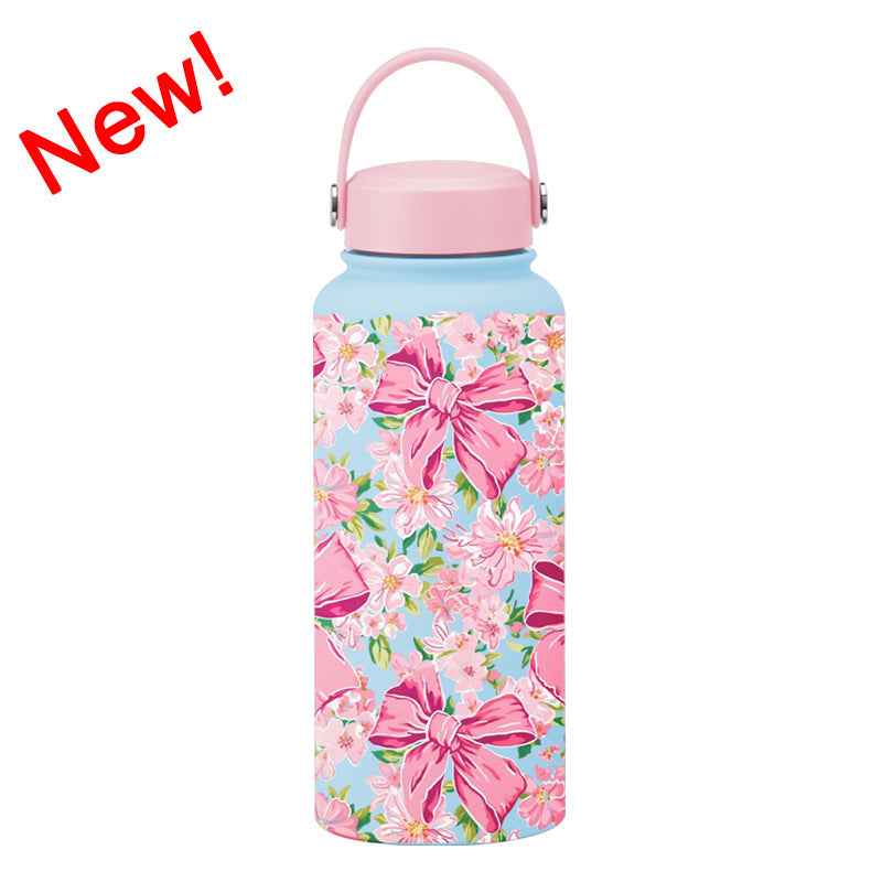 1L Wide-Mouth Insulated Water Bottle — Vacuum Sports Bottle for Women | 100+ Colors