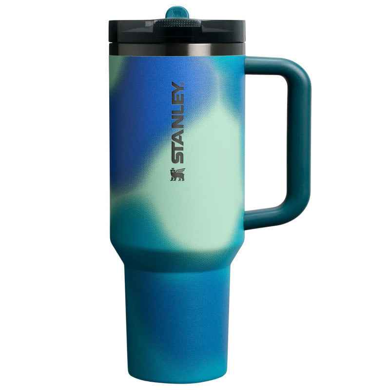 Large Capacity Foldable Straw Tumbler — Stainless Steel Cup with Removable Lid | 21 Colors