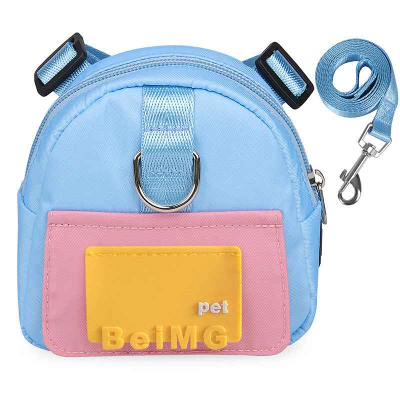 Pet Cartoon Backpack — Cute Mini Schoolbag for Cats & Small Dogs