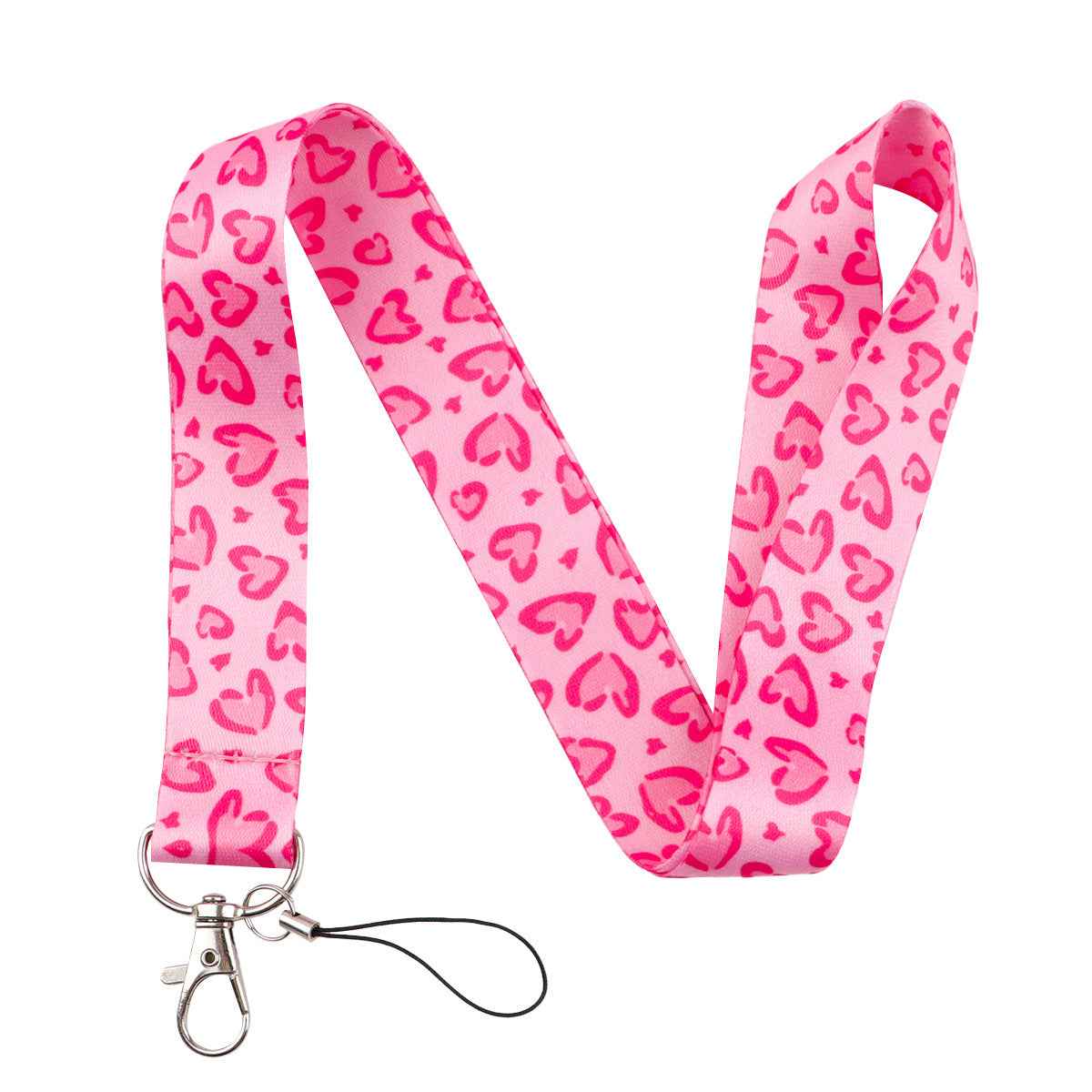 Polyester Card Holder Keychain — Slim Lanyard Wallet for Cards & Keys