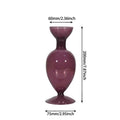Retro Borosilicate Glass Vase — Aesthetic Flower Vessel for Living Room & Home Decor
