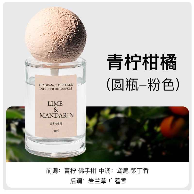Diatomaceous Earth Aromatherapy Diffuser — Flameless Essential Oil Reed Diffuser for Bedroom & Study