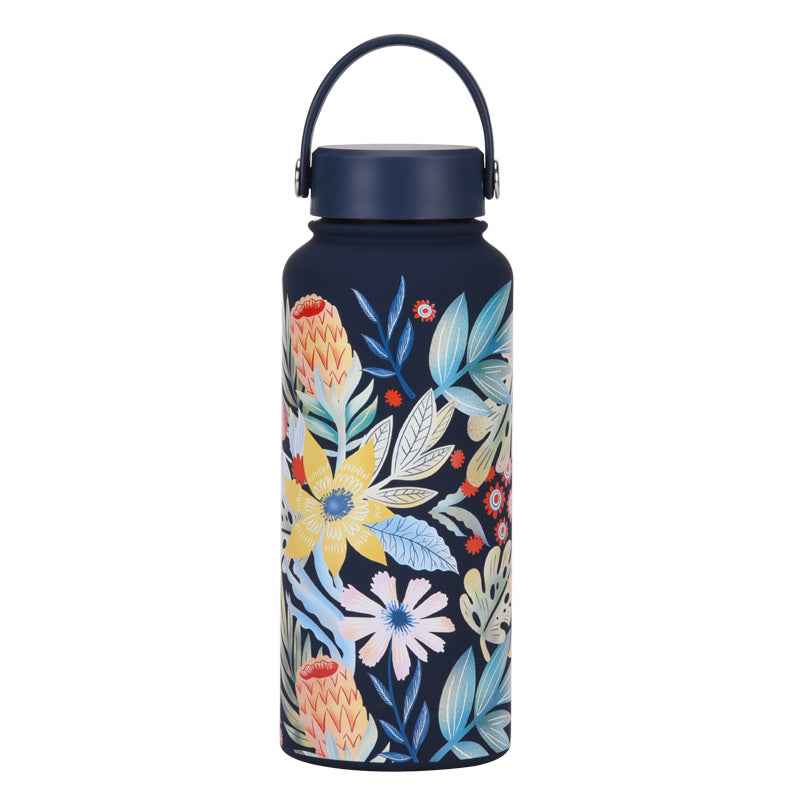 1L Wide-Mouth Insulated Water Bottle — Vacuum Sports Bottle for Women | 100+ Colors