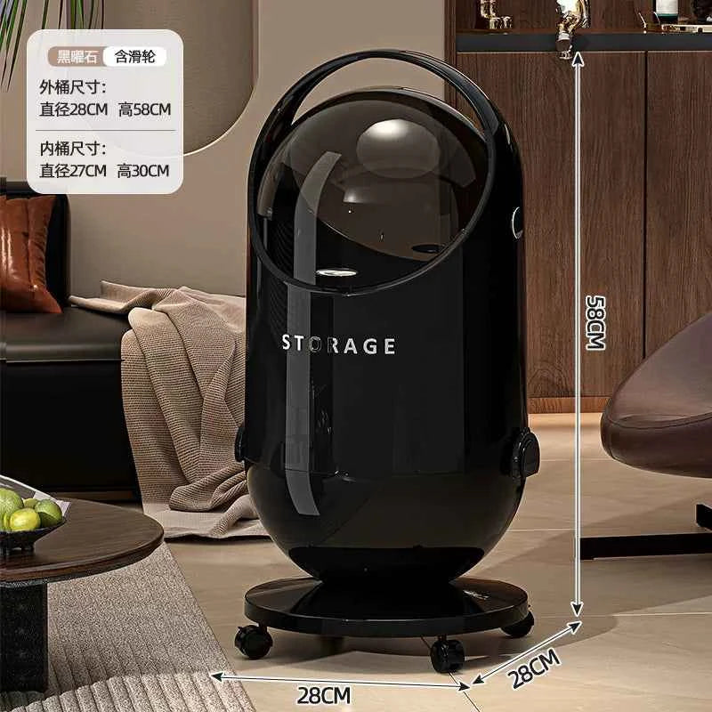 Luxury Large Trash Can with Lid — 20L+ Bedroom & Living Room Waste Bin | 3 Colors