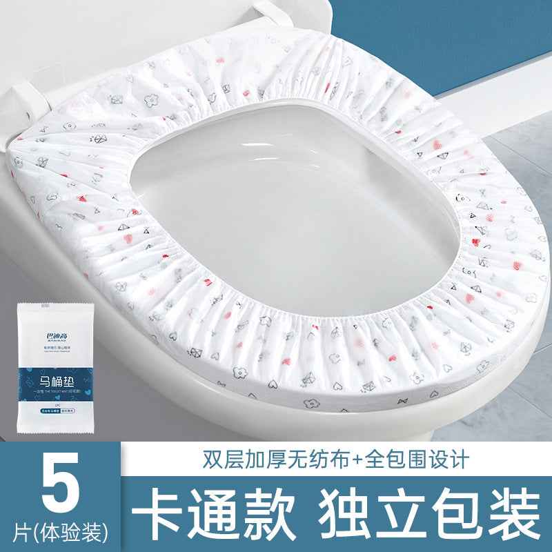 Disposable Toilet Seat Covers — Waterproof Portable Cushion for Travel, Hotels & Maternity