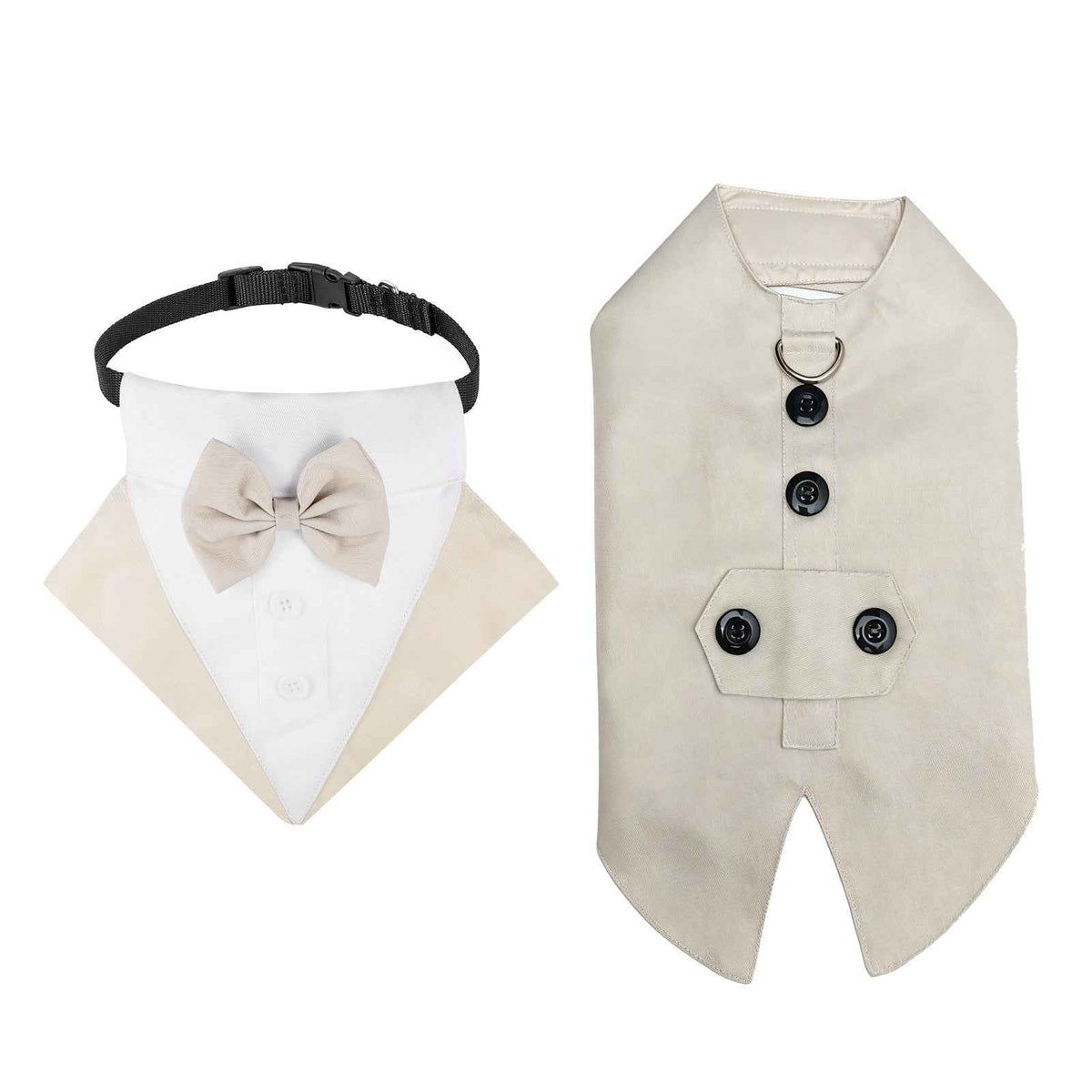 Dog Wedding Suit — Formal Polyester Tuxedo Coat for Pets