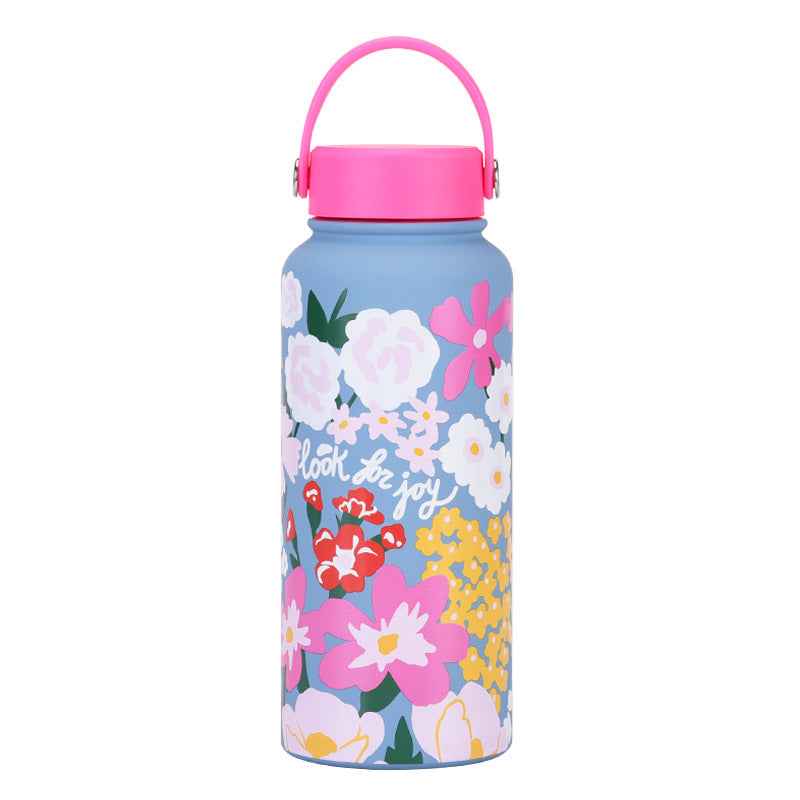 1L Wide-Mouth Insulated Water Bottle — Vacuum Sports Bottle for Women | 100+ Colors