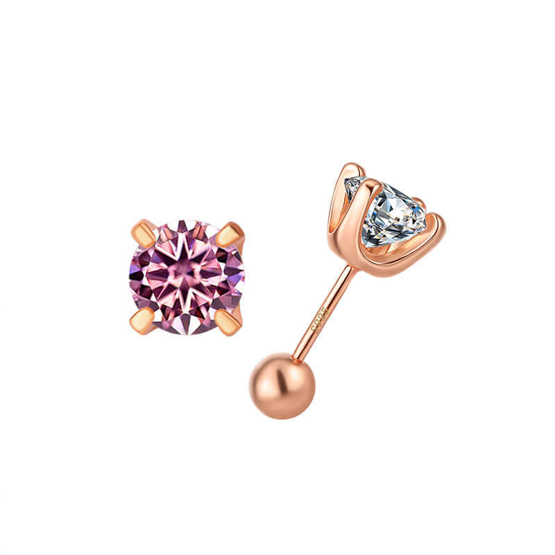 925 Sterling Silver Earrings moissanite-style crystal