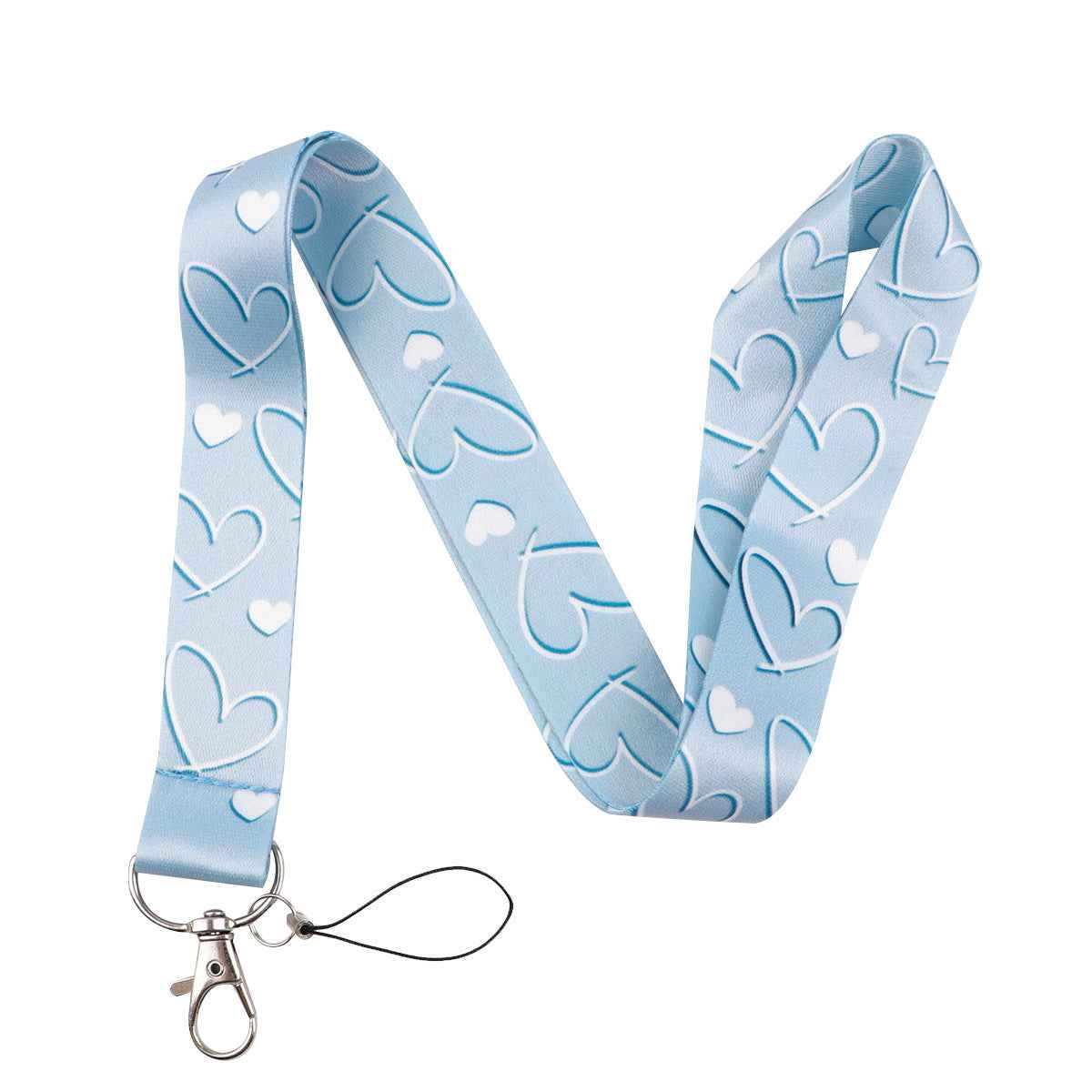 Polyester Card Holder Keychain — Slim Lanyard Wallet for Cards & Keys