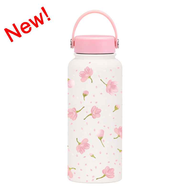 1L Wide-Mouth Insulated Water Bottle — Vacuum Sports Bottle for Women | 100+ Colors