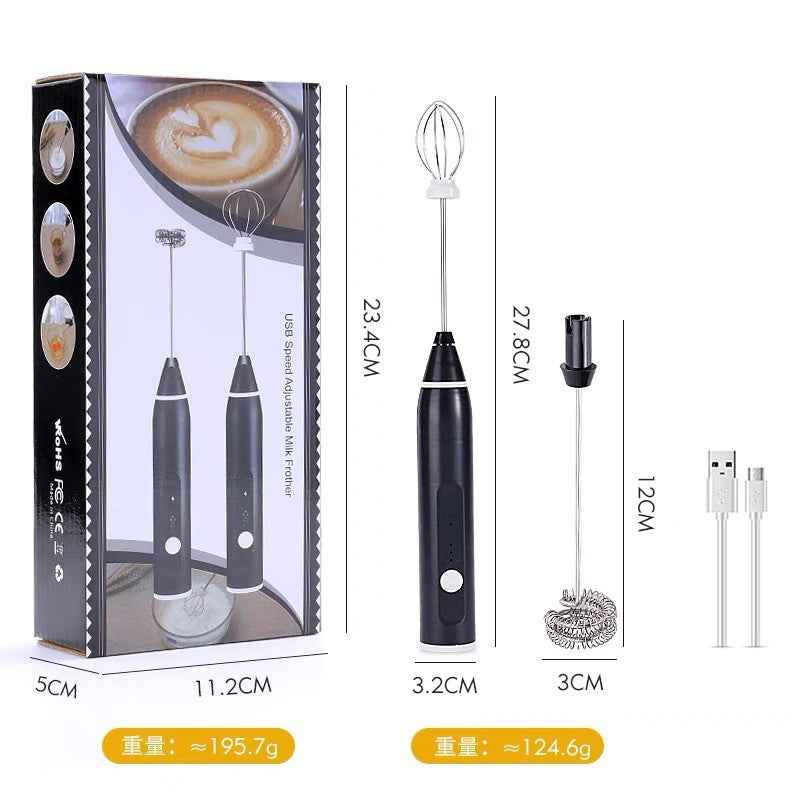 Electric Handheld Milk Frother — Portable Foam Maker for Coffee, Lattes & Matcha
