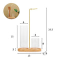 Glass Inverted Incense Burner & Holder — Decorative Desktop Incense Storage Ornament