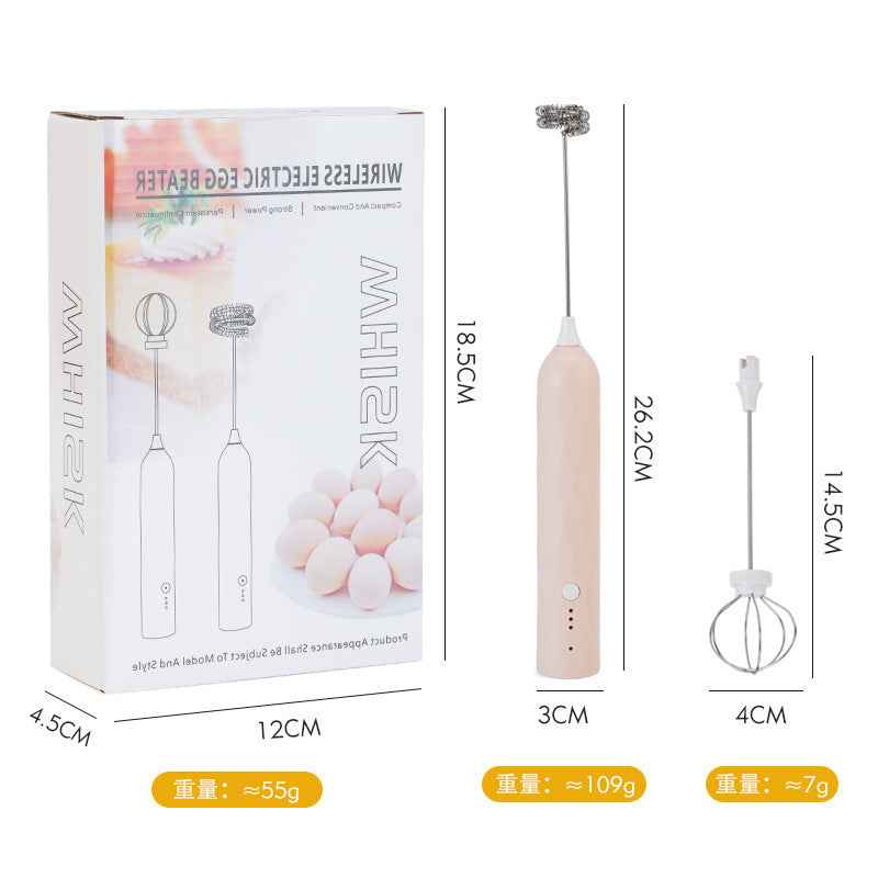 Electric Handheld Milk Frother — Portable Foam Maker for Coffee, Lattes & Matcha