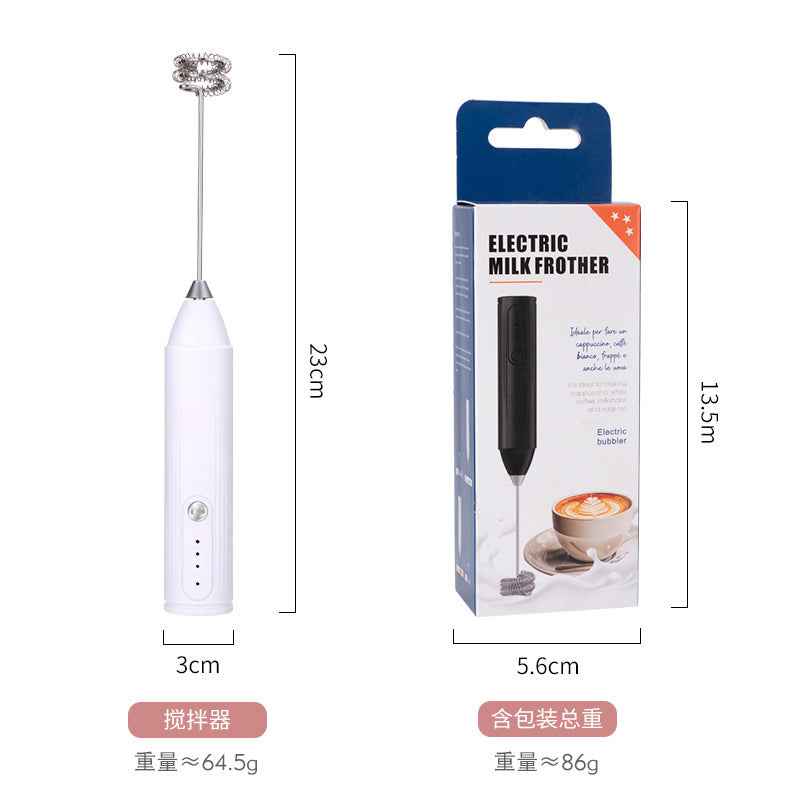 Electric Handheld Milk Frother — Portable Foam Maker for Coffee, Lattes & Matcha