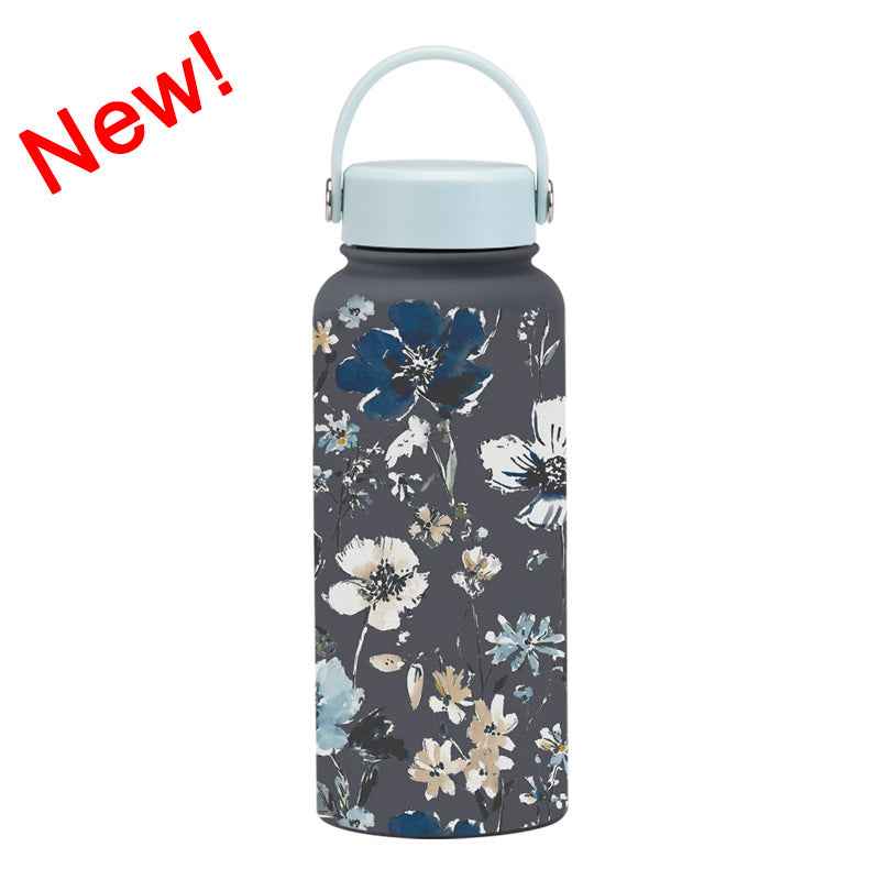 1L Wide-Mouth Insulated Water Bottle — Vacuum Sports Bottle for Women | 100+ Colors