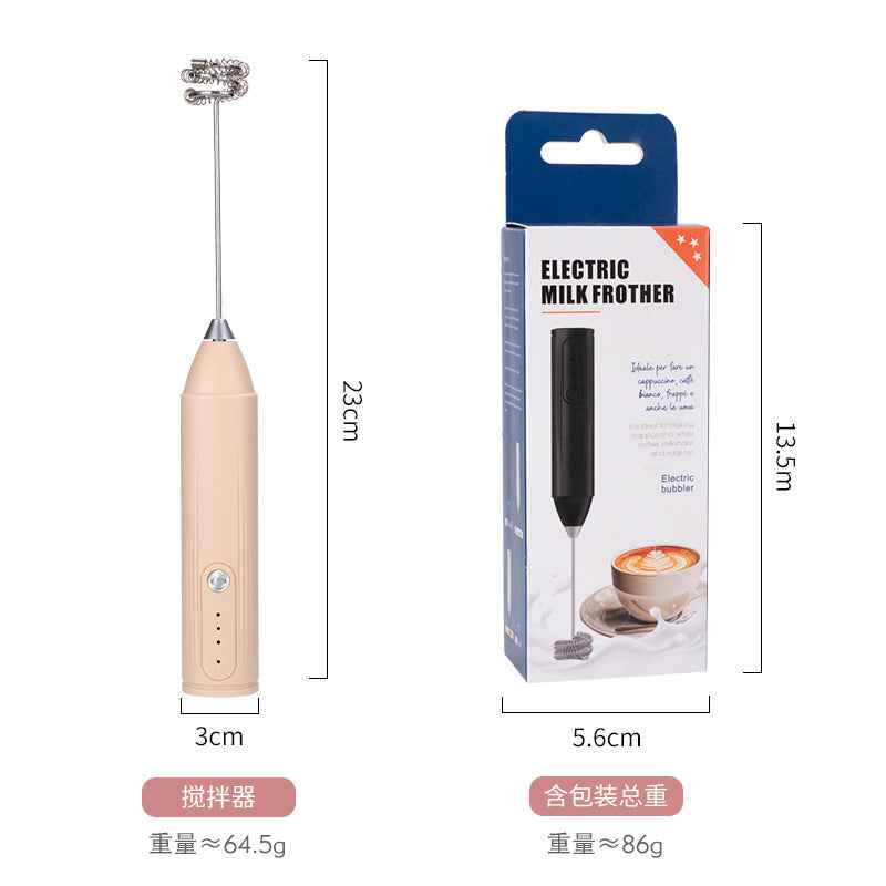 Electric Handheld Milk Frother — Portable Foam Maker for Coffee, Lattes & Matcha