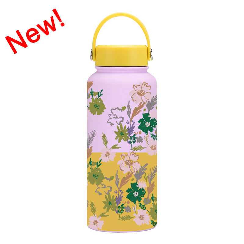 1L Wide-Mouth Insulated Water Bottle — Vacuum Sports Bottle for Women | 100+ Colors